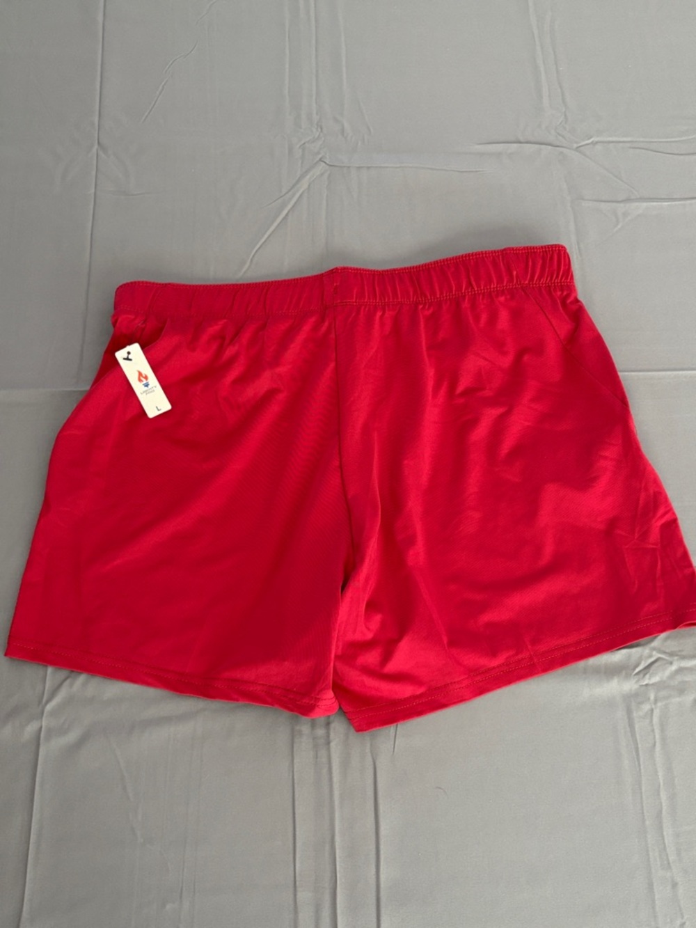 NWT Liberty Pro Red Athletic Shorts with Zip Pockets Sz L - Picture 6 of 6